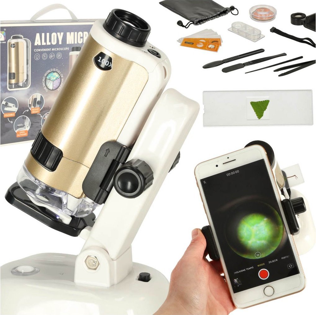 Mikroskop naukowy edukacyjny szkolny dla dzieci