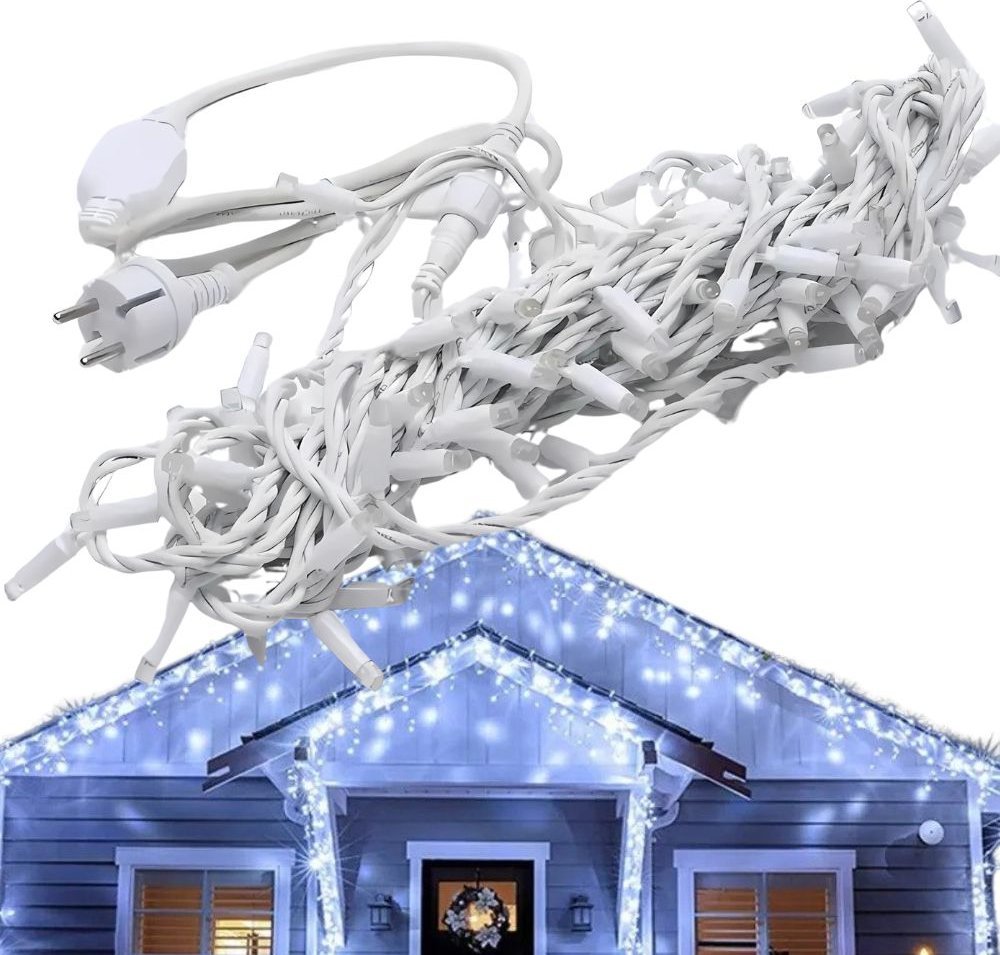 Dekoracja świąteczna xxxxxxxxxxxxxxxx Verk Group (Verk) Lampki kurtyna świetlna girlanda świąteczna ozdoba 500 led zimna ip44 Lampki kurtyna świetlna