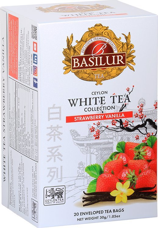 Basilur Basilur STRAWBERRY VANILLA biała herbata WANILIA