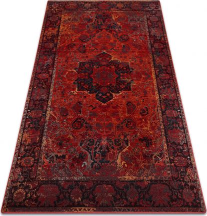 Dywany Łuszczów Dywan wełniany POLONIA Dukato Ornament rubin, 235x350 cm