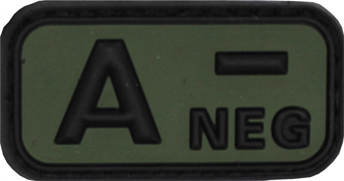 MFH Naszywka Marker naszywka grupy krwi ''A NEG", 3D