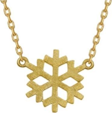 Srebro i Kamienie Srebrny naszyjnik celebrytka śnieżynka