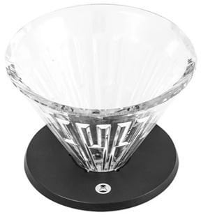 Timemore Szklany dripper Crystal Eye 01 Black