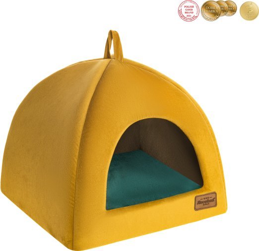 Recobed RECOBED budka dla psa Welurove miodowa S 40x40cm