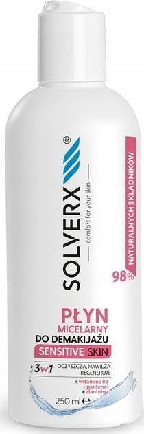 Solverx Sensitive Skin płyn micelarny do demakijażu twarzy 250 ml
