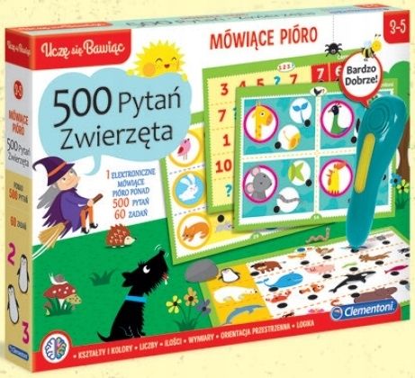 Clementoni Mówiące pióro 500 pytań Zwierzęta (50649)