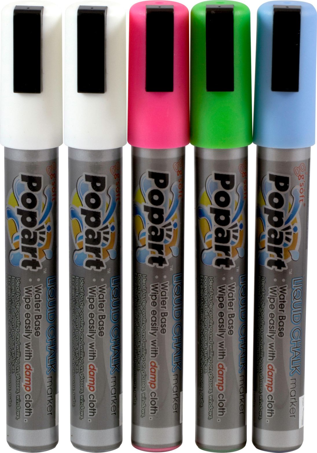 Hendi Markery do tablicy końcówka 2-6 mm, zestaw 5szt.