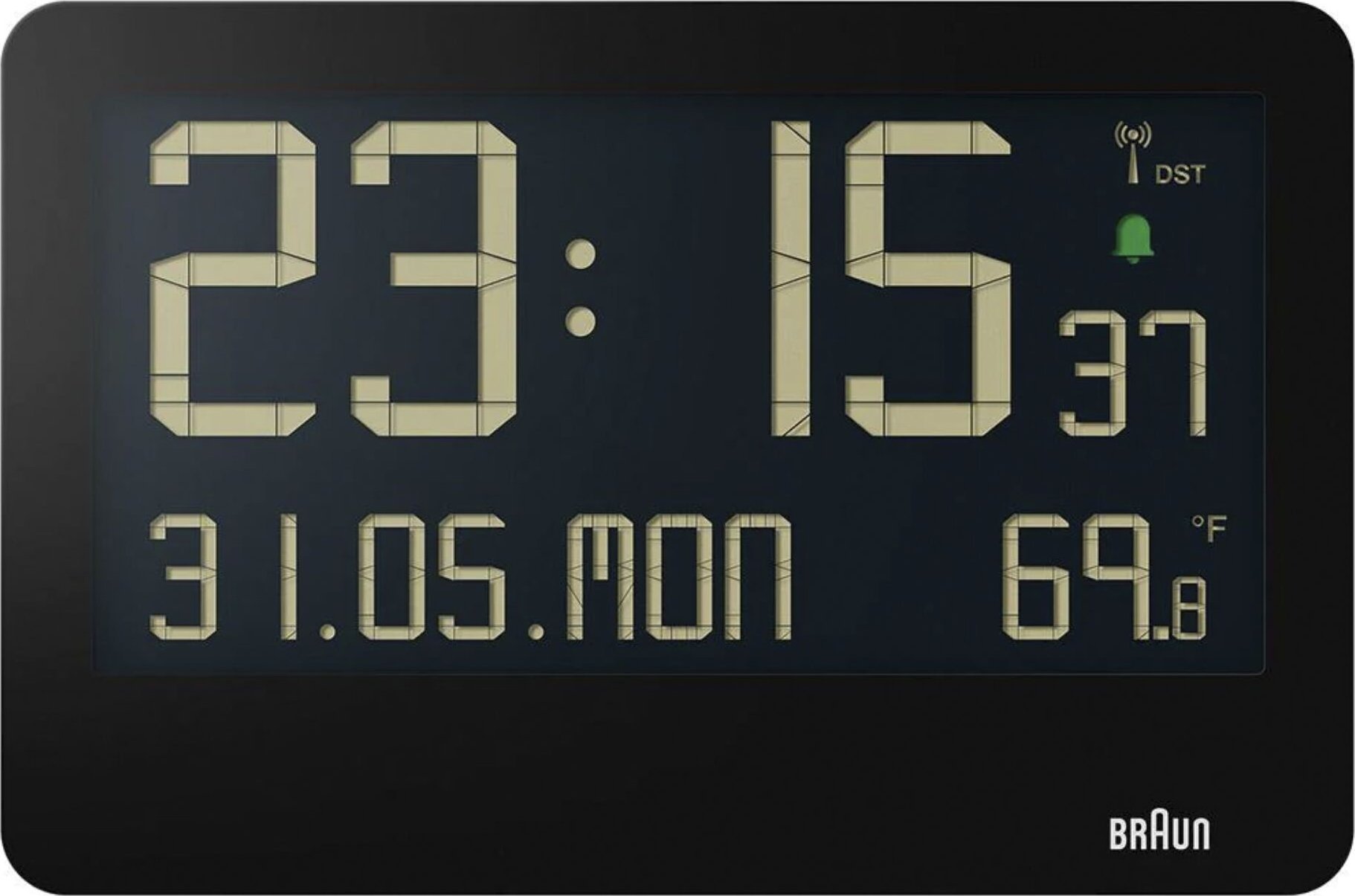 Braun Braun BC 14 black Radio Wall Clock digital