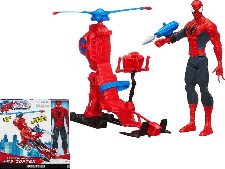 Figurka Hasbro Spiderman Titan Hero - Spiderman & Web Copter (A6747)