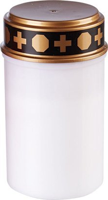 Znicz elektryczny na grób świeczka led na baterie biała