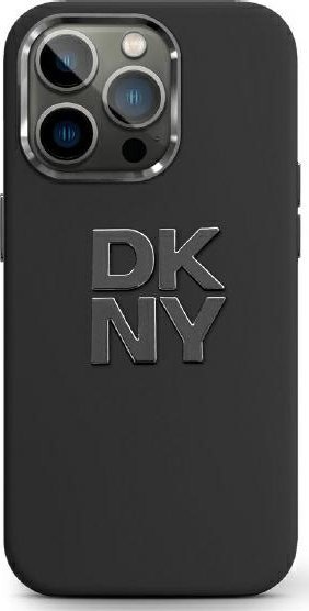 DKNY DKNY DKHCP16SSMCBSK iPhone 16 6.1" black/black hardcase Liquid Silicone Metal Logo
