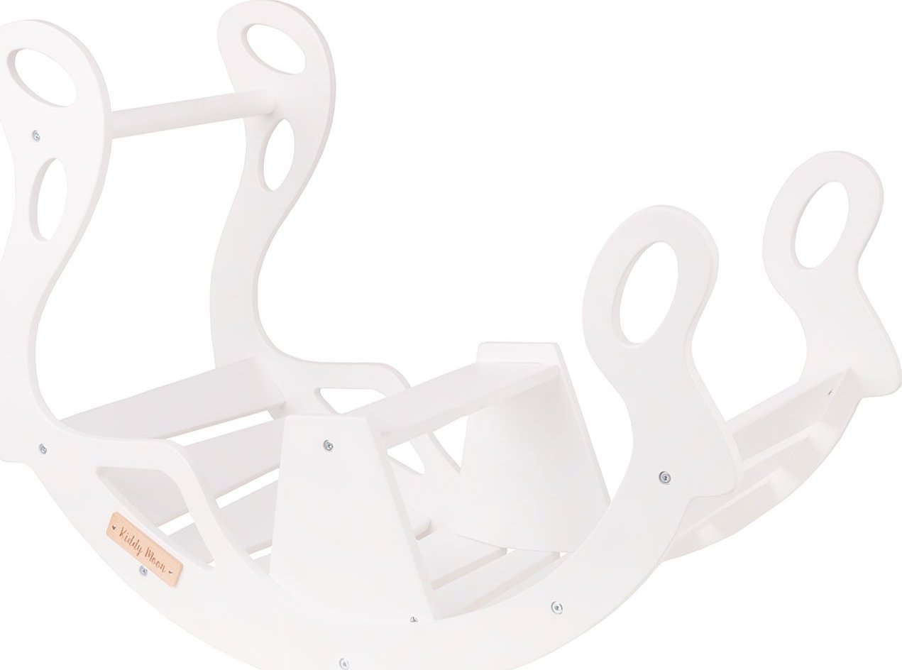 KiddyMoon KiddyMoon Bujak dla dzieci WR-001 white 90,6x69 Zabawka na biegunach