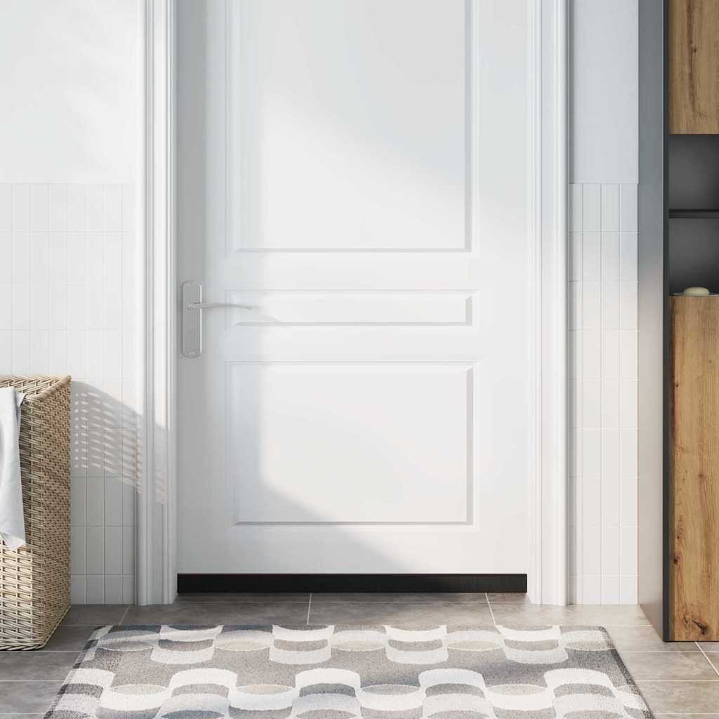 vidaXL Uszczelki z szczotką do drzwi na zatrzask 12 pcs Brązowy 100 cm