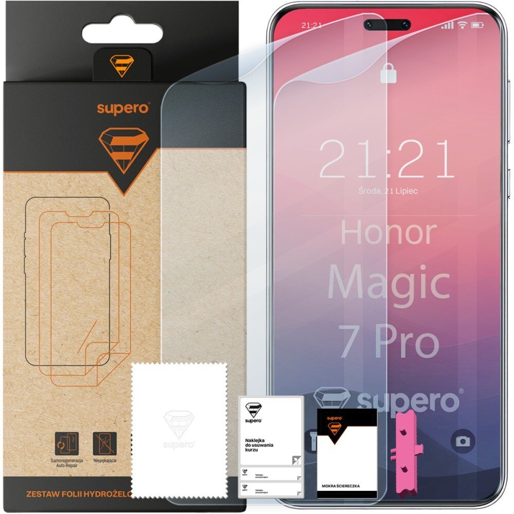 SUPERO Folia hydrożelowa do Honor Magic 7 Pro, 2 szt.