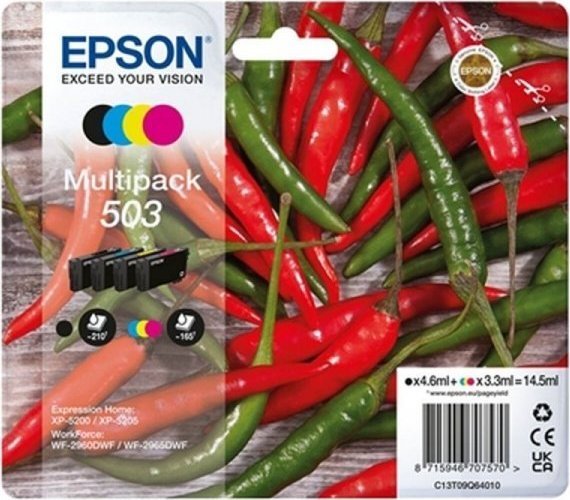 Tusz Epson Oryginalny Wkład Atramentowy Epson 503 Wielokolorowy