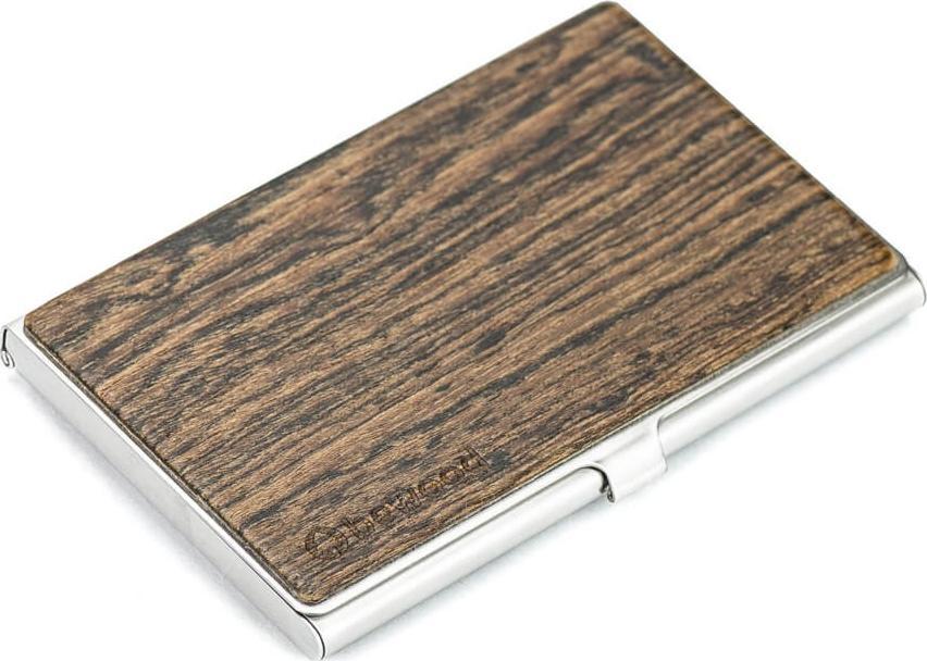 BeWood Drewniany Wizytownik Inox Bocote
