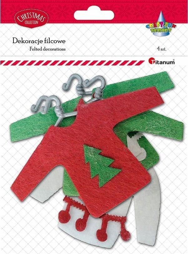 Titanum Filcowe sweterki na wieszaku 4szt