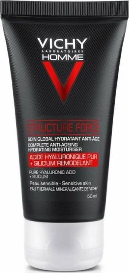 Vichy Vichy, Homme Structure Force, Krem wzmacniający przeciwzmarszczkowy, 50 ml