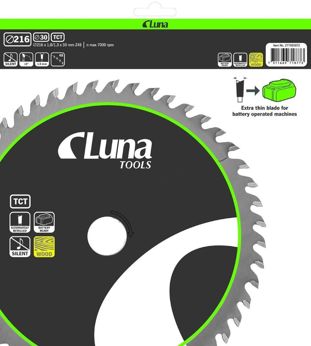 Pia tarczowa Luna Extra Thin 216x30 Z48