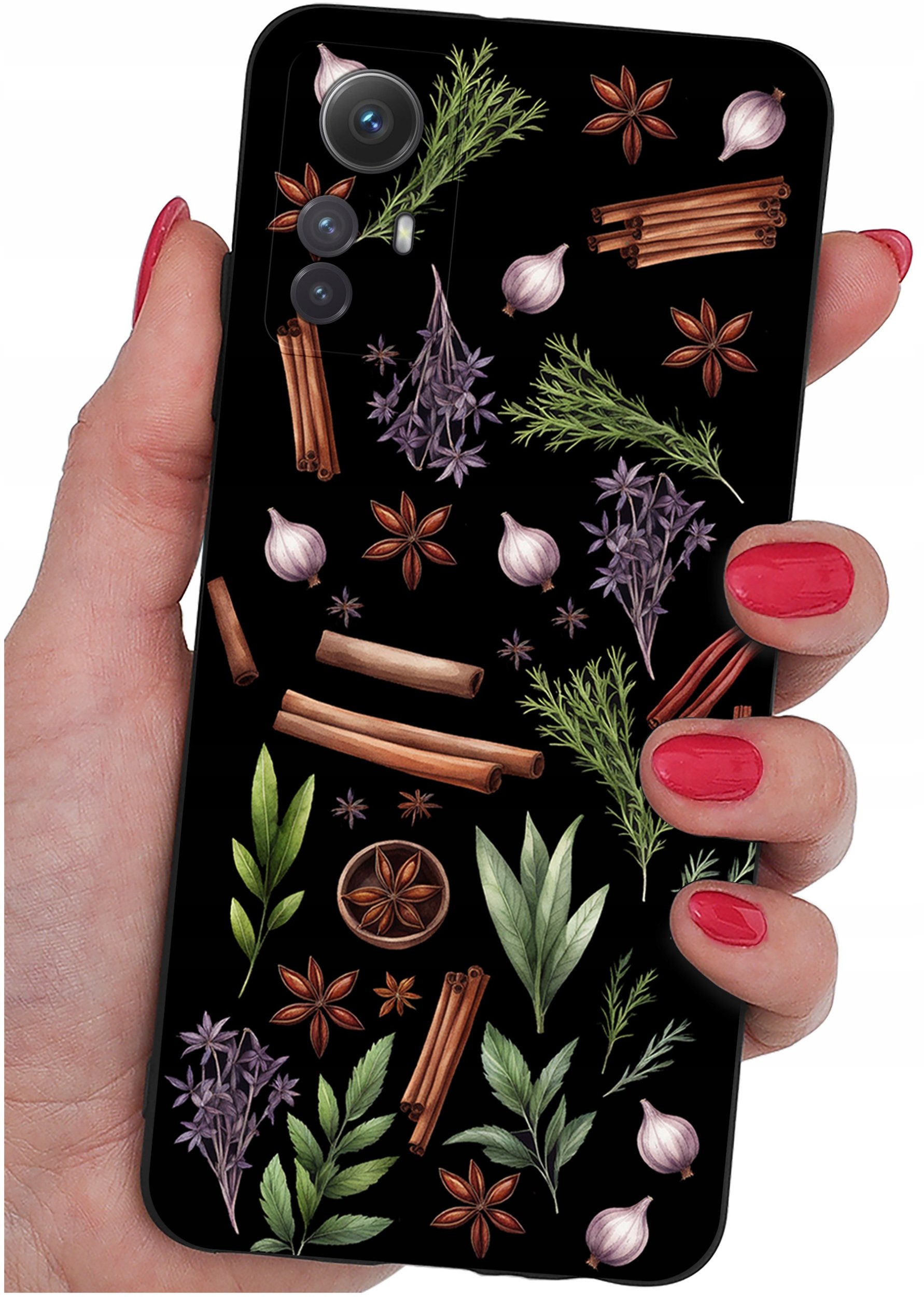 ETUI do Xiaomi Redmi Note 12S | WZORY | SILIKONOWE MATT CASE + SZKŁO 9H