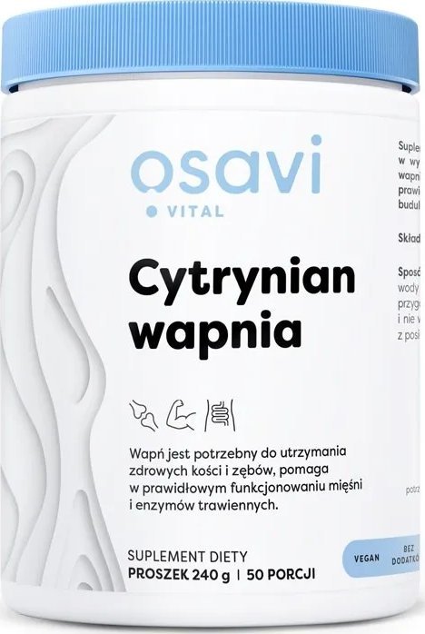 Osavi Osavi - Cytrynian Wapnia, Proszek, 240g