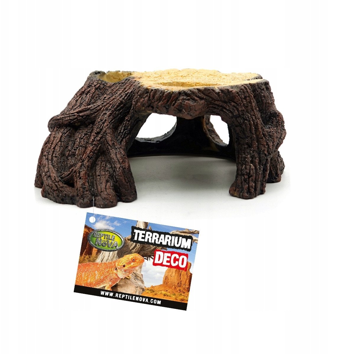 Aqua Nova Dekoracja kłoda ciemna 24cm