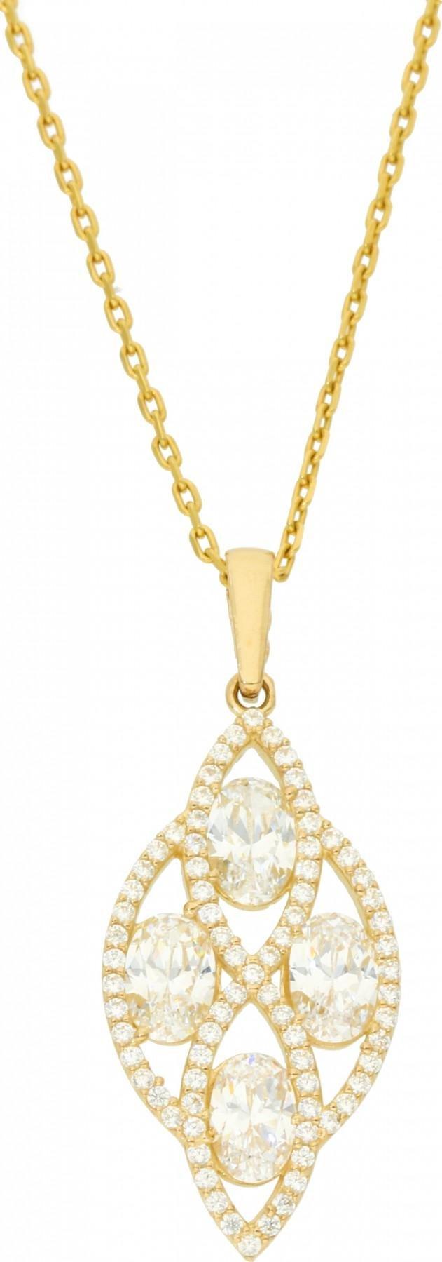 Rosanto Złota zawieszka z cyrkoniami 585 14k