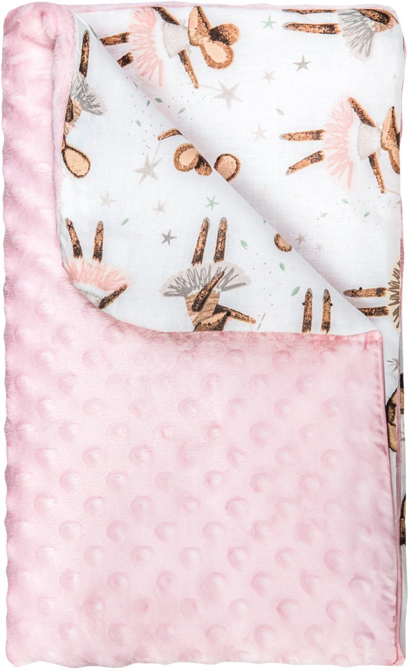 Lulando LULANDO BABYDECKE 100 X 75 CM ROSA MA,,USCHEN