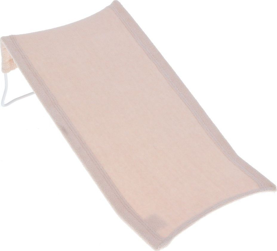 Leżaczek kąpielowy gruba frota beżowy