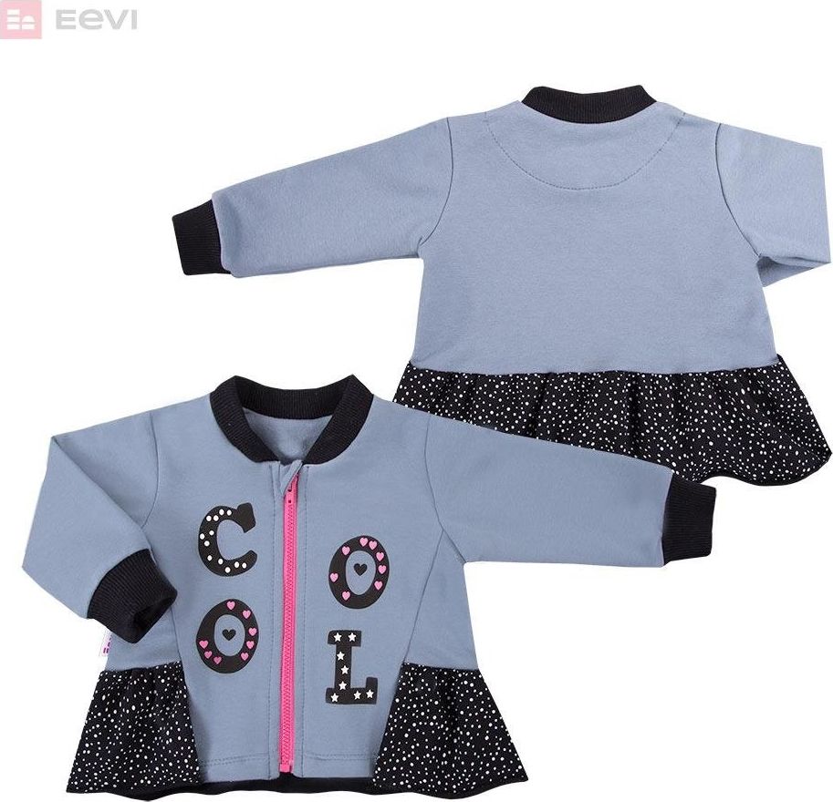 Ewa Klucze BLUZA POWER DRES ROZPINANA DZ SZARY Ewa Klucze 74