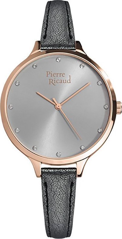 Zegarek Pierre Ricaud Zegarek damski Pierre Ricaud P22002.9W44Q CYRKONIE szary