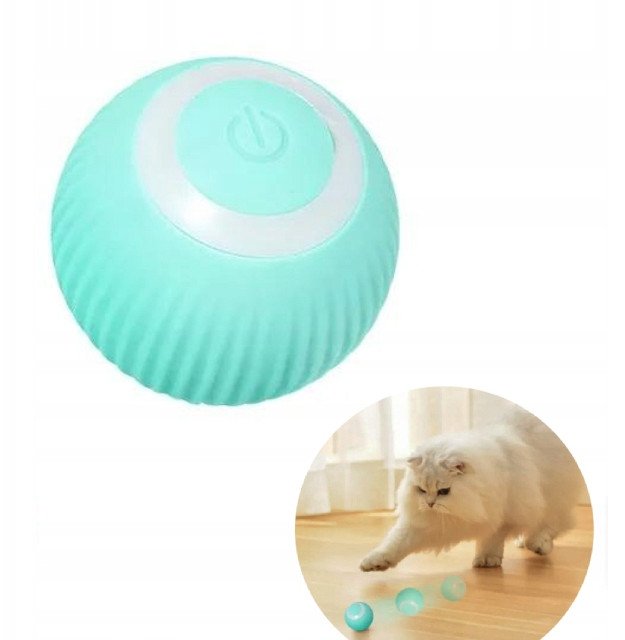 INTERAKTYWNA PIŁKA dla KOTA Psa ZABAWKA UCIEKAJĄCA 2 tryby WERSJA 2.0