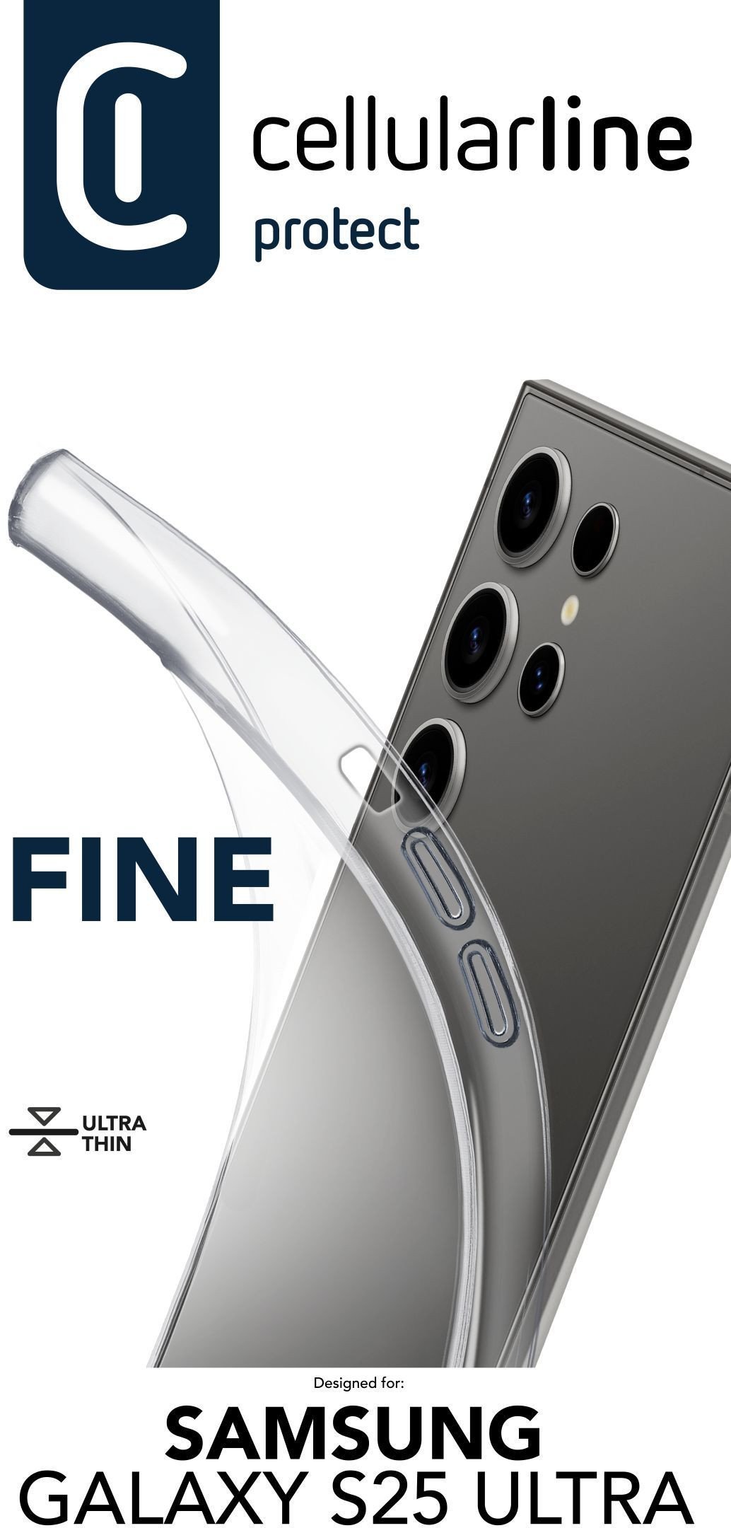 Cellularline 8018080491498 pokrowiec na telefon komórkowy 17,3 cm (6.8") Przezroczysty