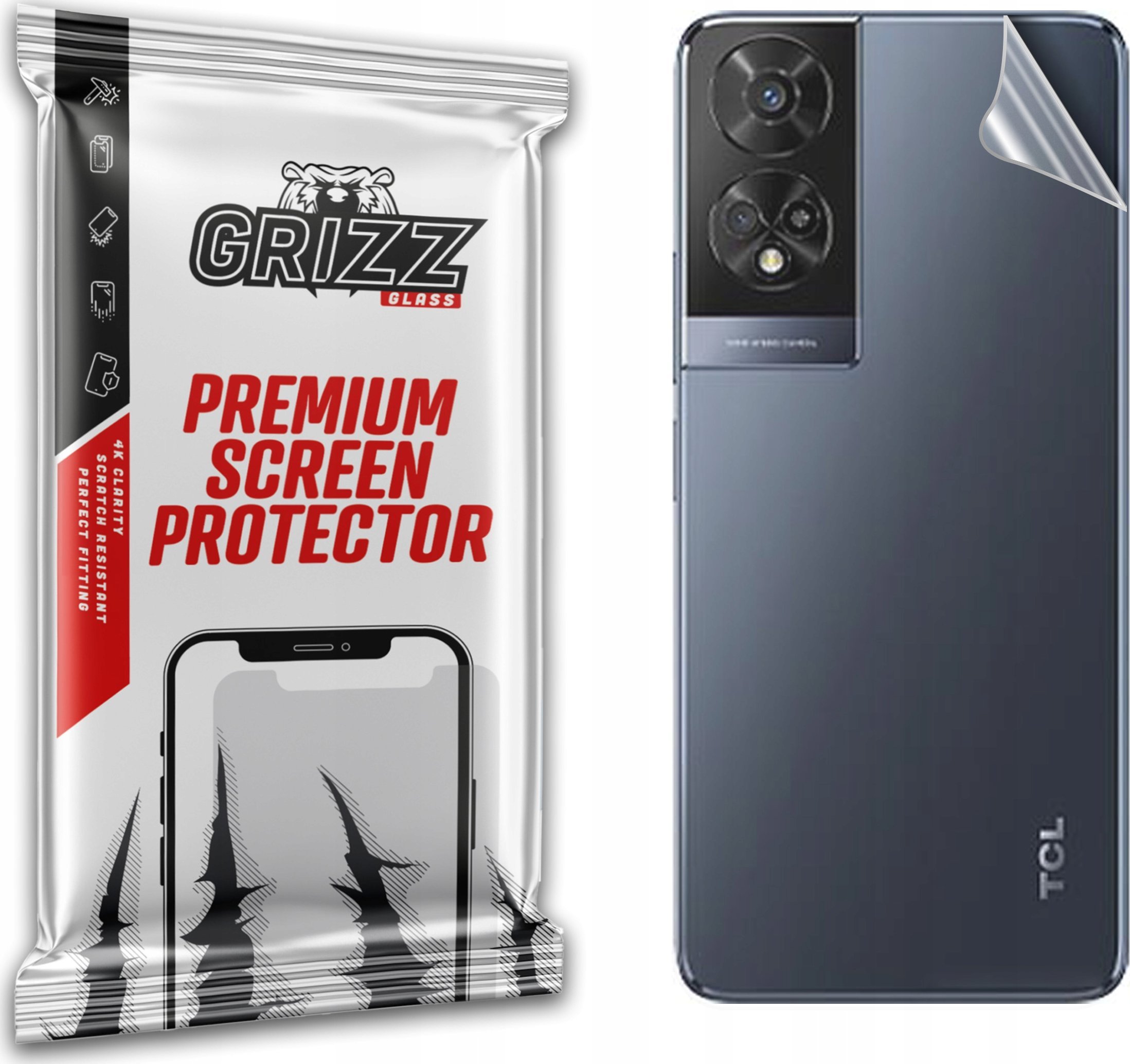 GrizzGlass Folia na tył GrizzGlass SatinSkin do TCL 50 XE NxtPaper