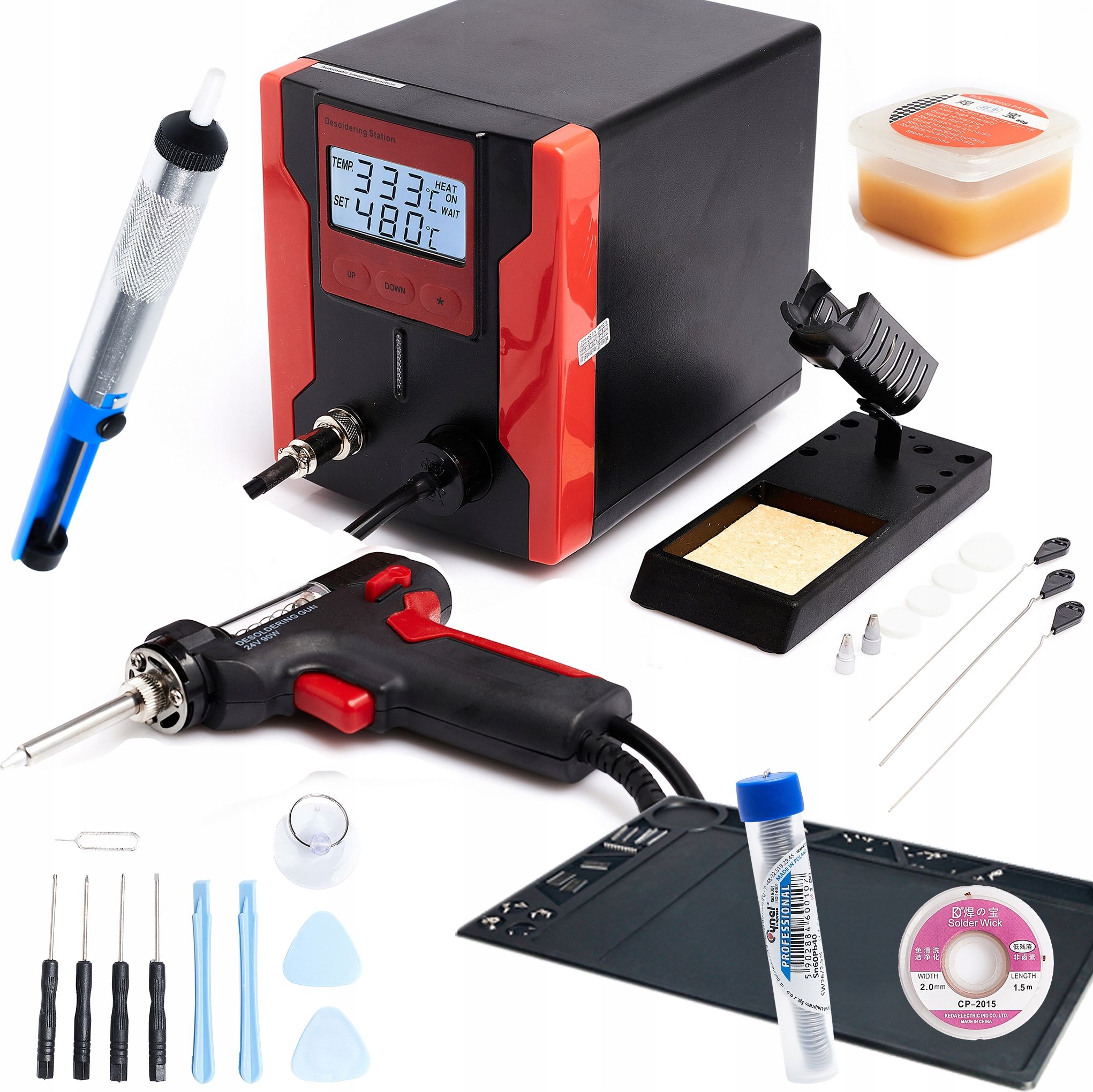 Techrebal ROZLUTOWNICA ZD-8915 + MATA ESD PLECIONKA TOPNIK