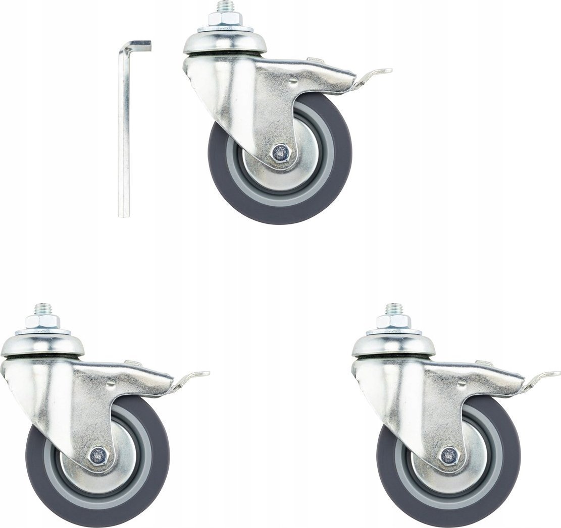 Manfrotto Kółka do statywu Manfrotto 104 75mm z hamulcami