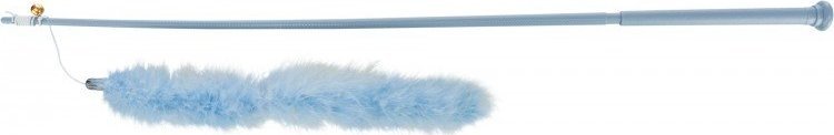 Trixie Wędka XXL z piórkiem boa, dla kota, 65 cm, z dzwonkiem