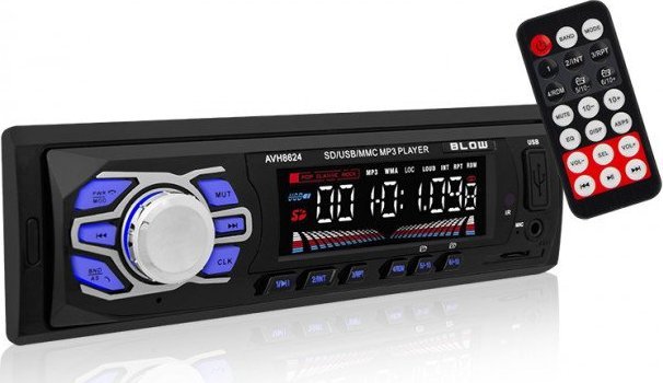 Radio samochodowe Blow Radioodtwarzacz BLOW AVH-8624 AVH-8624 (Bluetooth, USB + AUX + karty SD)