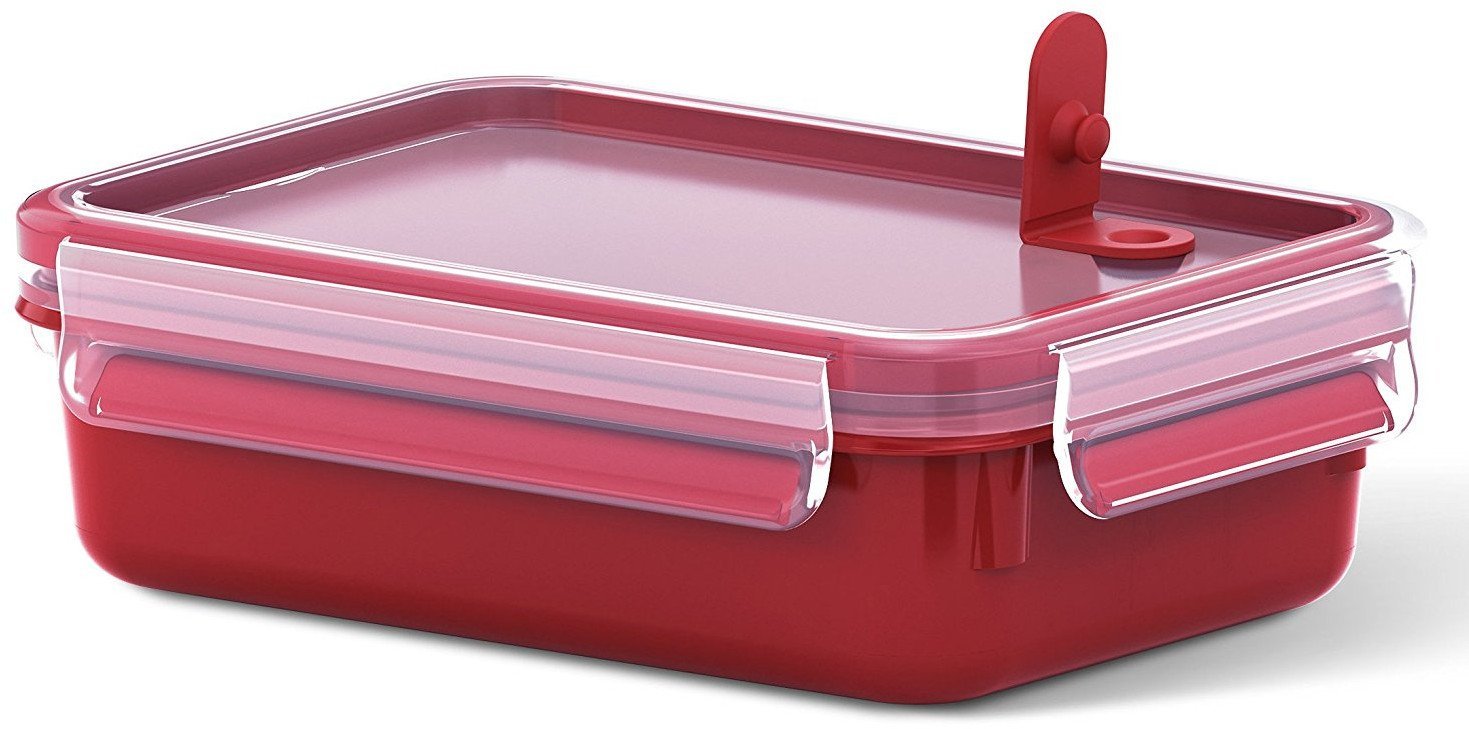 Emsa Mikrowellendose. Lunchbox. 0.8 Liter. Rot/Transparent. Clip & Micro. 517772