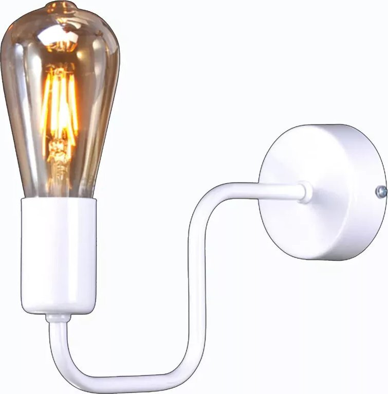 Kinkiet Lumes Biały industrialny kinkiet ścienny - S575-Binta