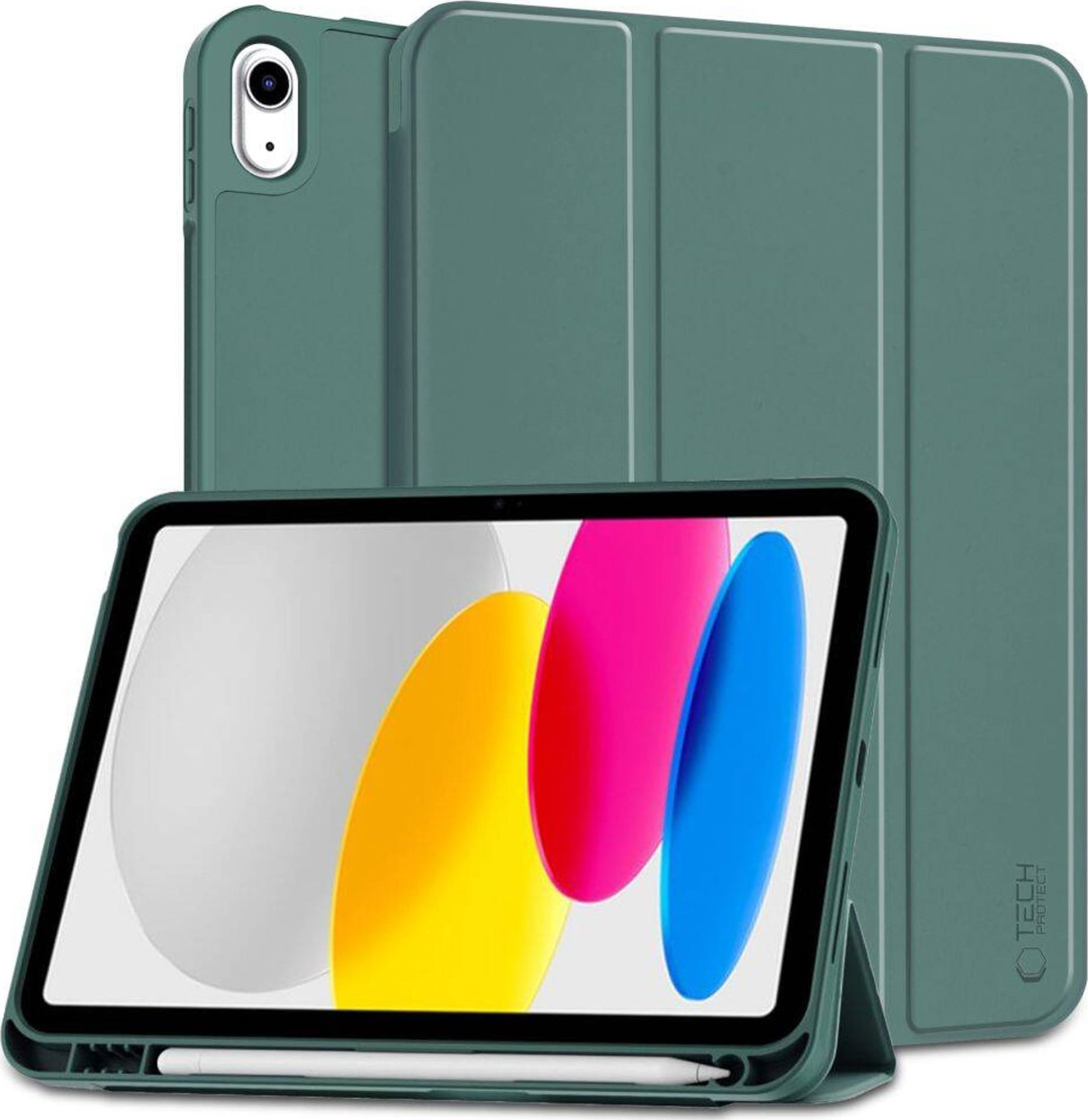 Etui na tablet Tech-Protect Etui APPLE IPAD 10.9 (10GEN) Tech-Protect SC Pen zielone