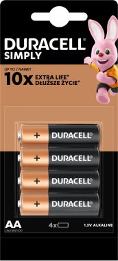 Duracell Bateria AA / R6 4 szt.