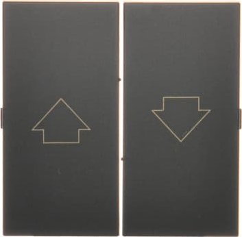 Kontakt-Simon Simon 54 Klawisze do mechanizmu SZP1WM czarny mat DKZP1W/49