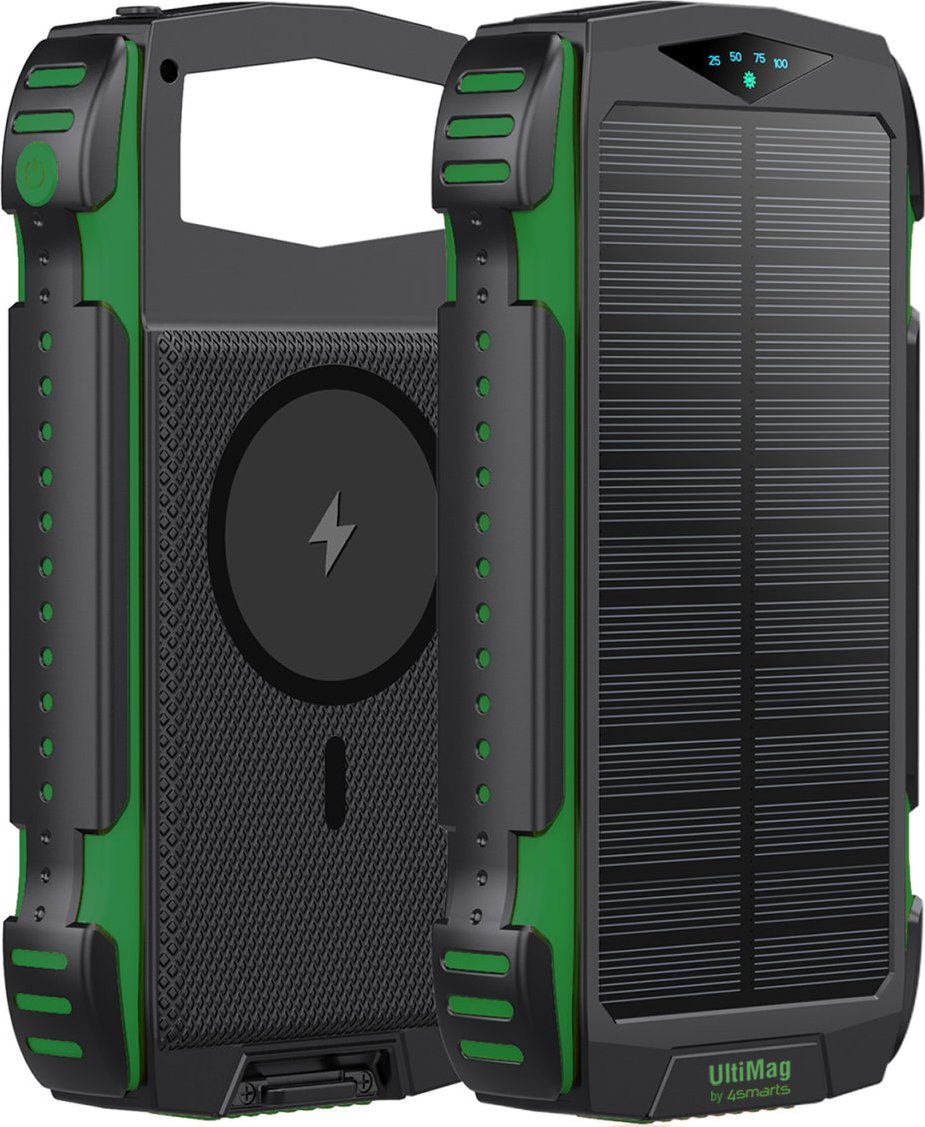 Powerbank 4smarts TitanPack Rugged UltiMag 20000mAh Czarno-zielony