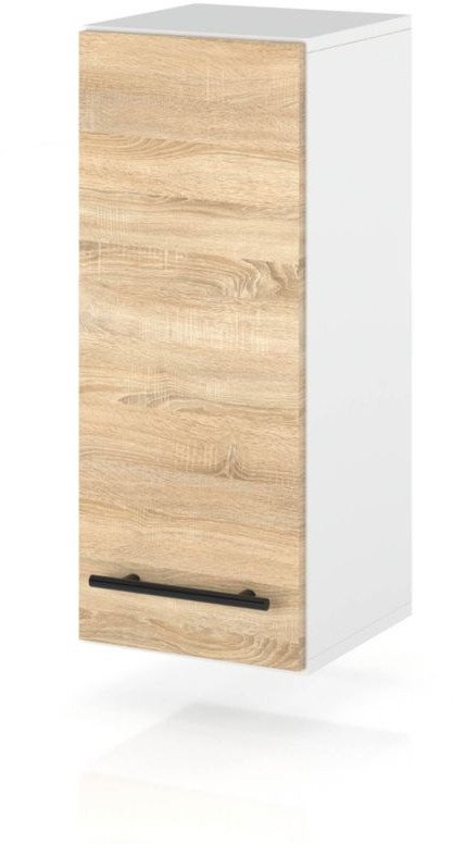 szafka kuchenna wisząca drewniana modułowa mała 15cm spremium dąb sonoma