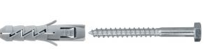 Koelner/Rawlplug Kołek rozporowy fi10 6x60 z wkrętem z łebem sześciokątnym 100szt. - FIX-10/660