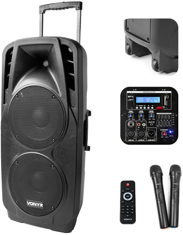 Kolumna aktywna 2x10'' 1000W BT SPX-PA9210 Vonyx one size