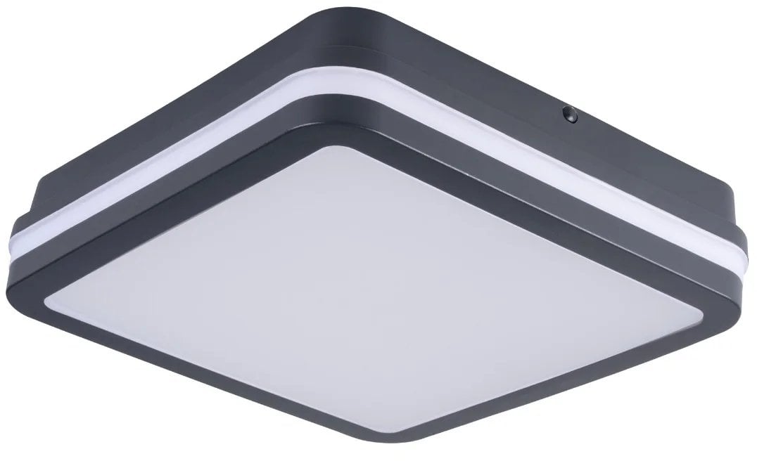 Lampa sufitowa Kanlux Plafoniera LED BENO 12-18W CCT-L min 1100lm max 1770lm 3000-4000K ciepła/neutralna IP65 IIkl. 5 lat gwar. grafitowy 38787