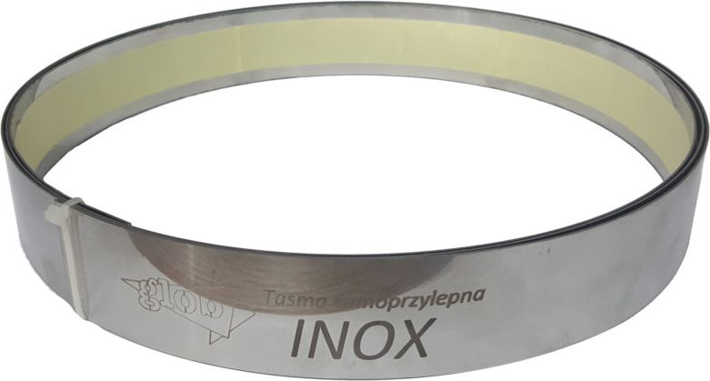 Glob Taśma ochronna samoprzylepna ze stali nierdzewnej 2500 x 40 x 0,8mm (GLOB-TS-4008-2500)
