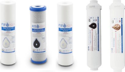 Fit Aqua Uniwersalny komplet wkładów do osmozy RO6 z szybkozłączkami